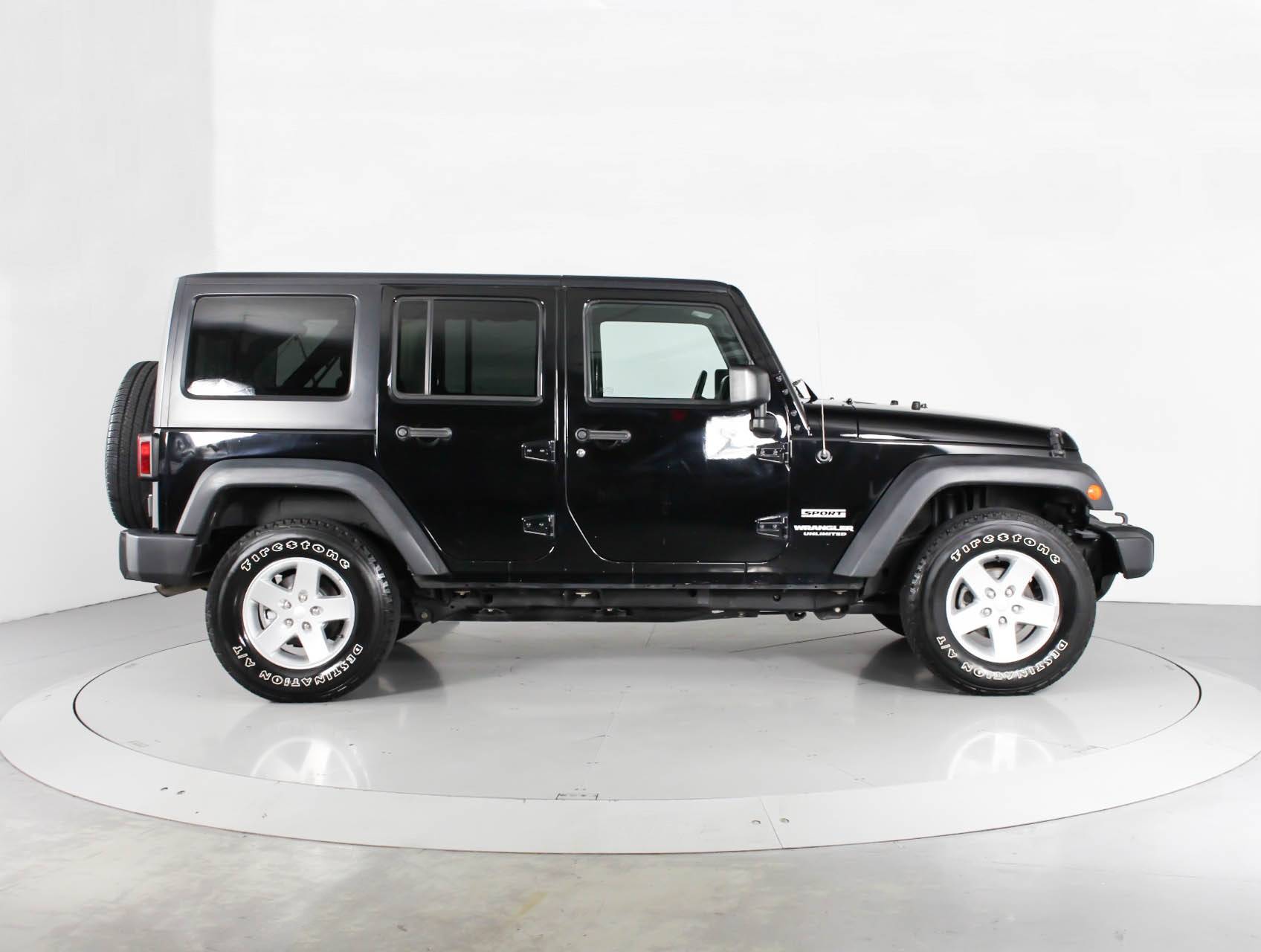 Florida Fine Cars - Used JEEP WRANGLER UNLIMITED 2014 WEST PALM SPORT