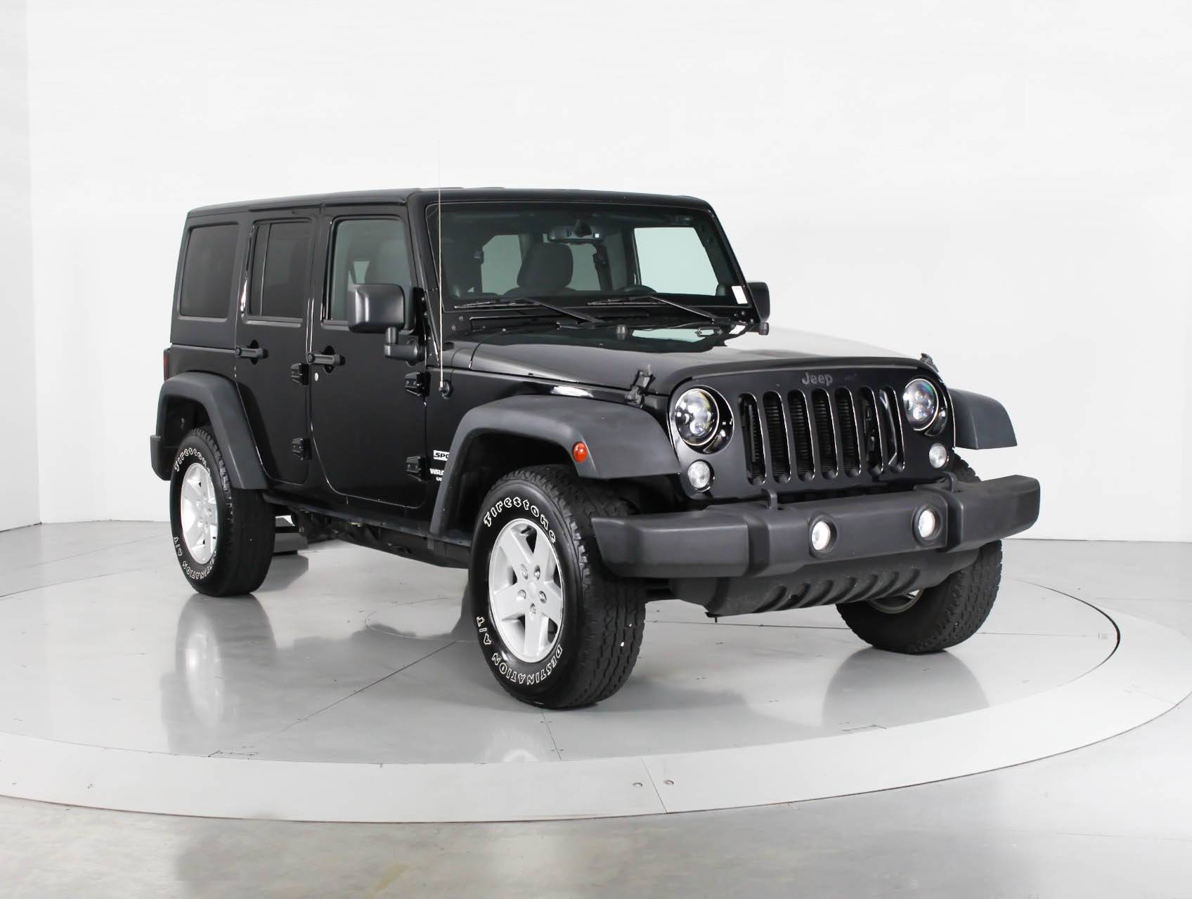 Florida Fine Cars - Used JEEP WRANGLER UNLIMITED 2014 WEST PALM SPORT