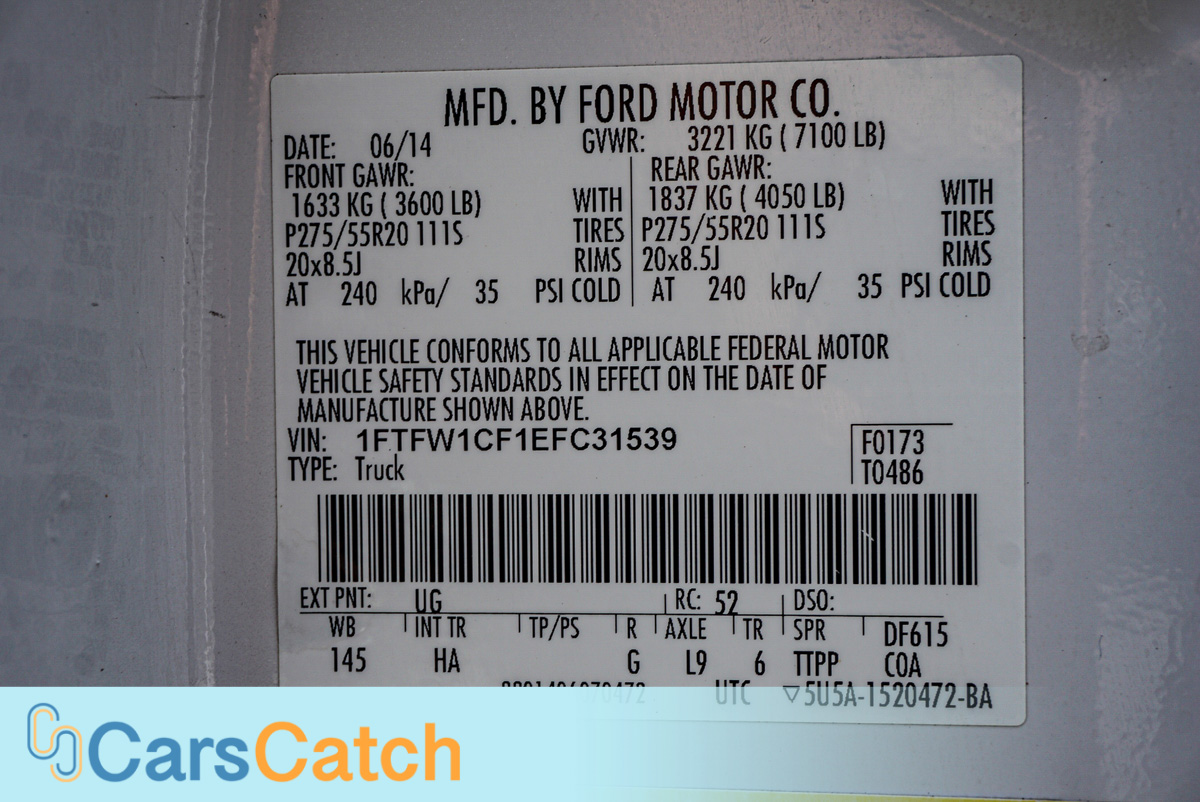 CARSCATCH - Used vehicle - Truck FORD F-150 2014