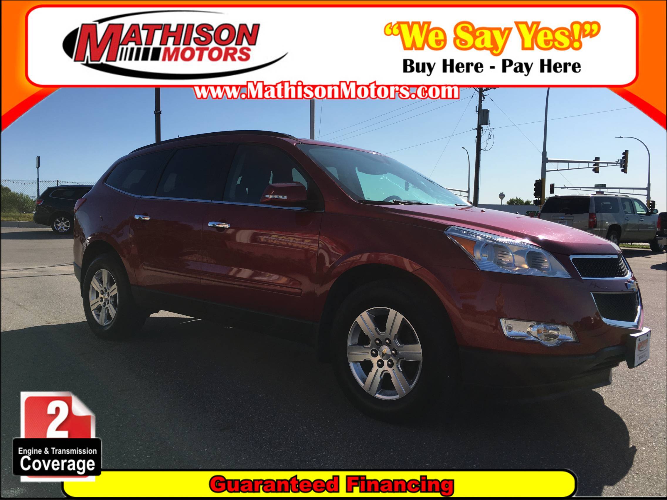 JP Motors Inc DBA Mathison Motors - Used vehicle - SUV CHEVROLET TRAVERSE 2012