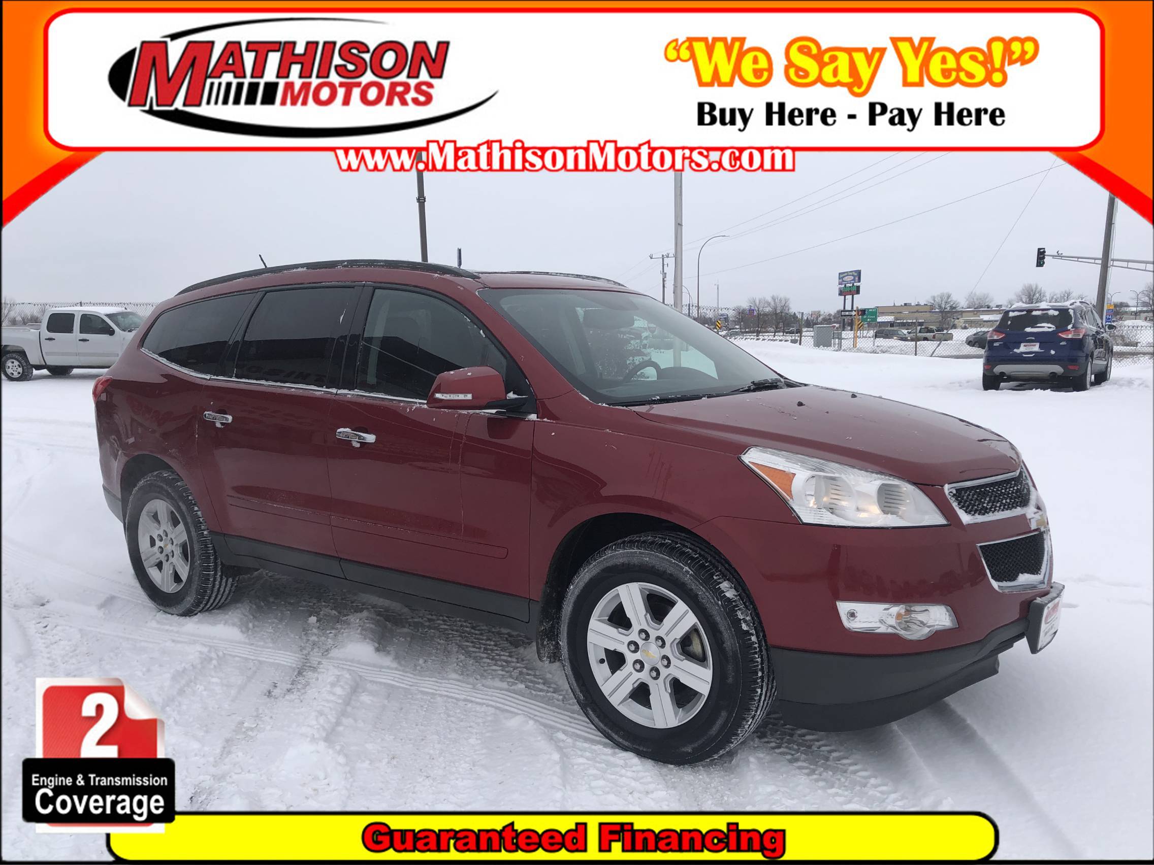 JP Motors Inc DBA Mathison Motors - Used vehicle - AWD 4dr LT w/2LT Chevrolet Traverse 2012