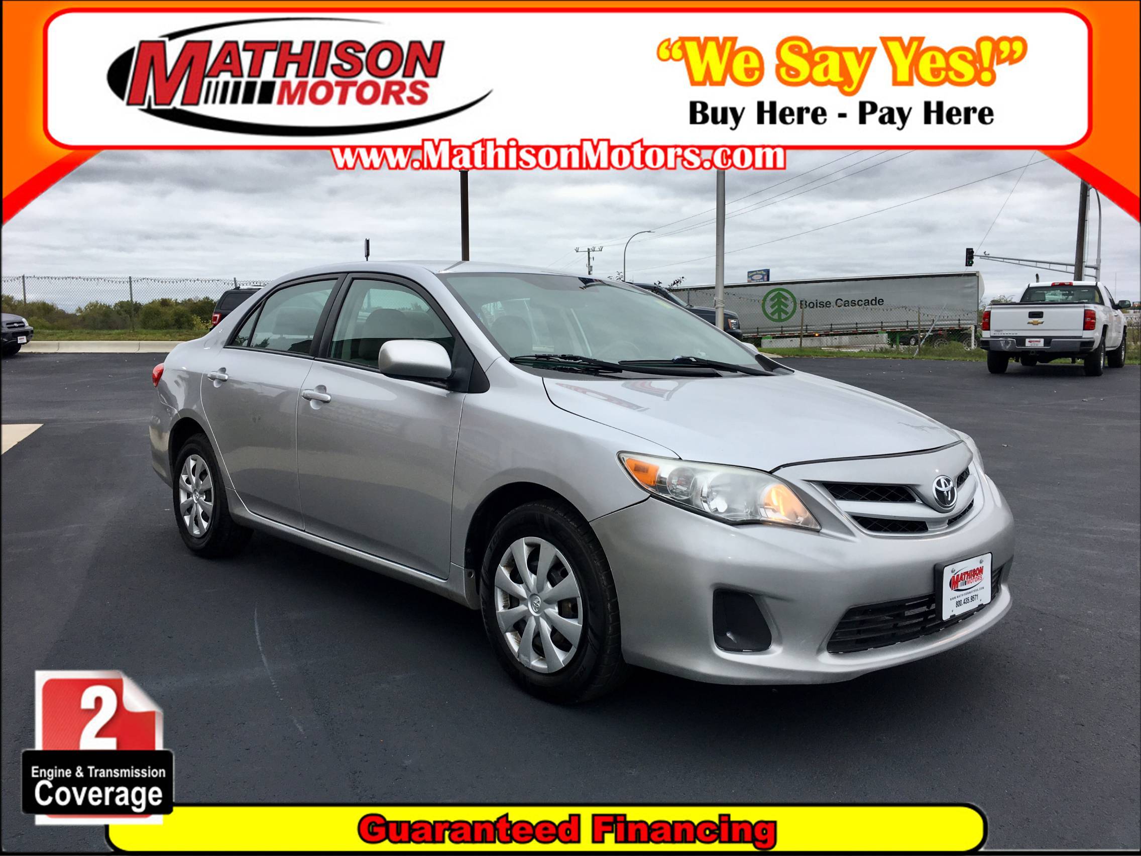 JP Motors Inc DBA Mathison Motors - Used vehicle - Sedan TOYOTA COROLLA 2011