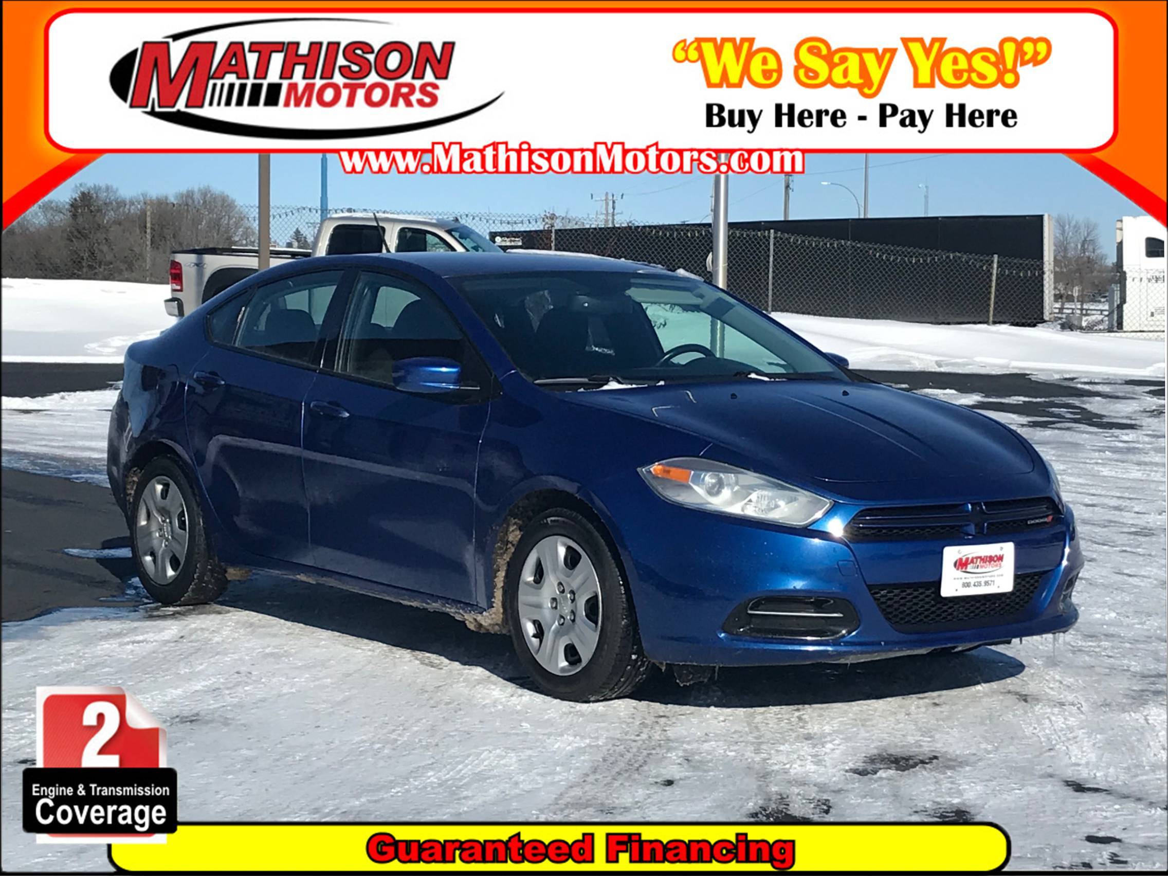 JP Motors Inc DBA Mathison Motors - Used vehicle - Sedan Dodge Dart 2013