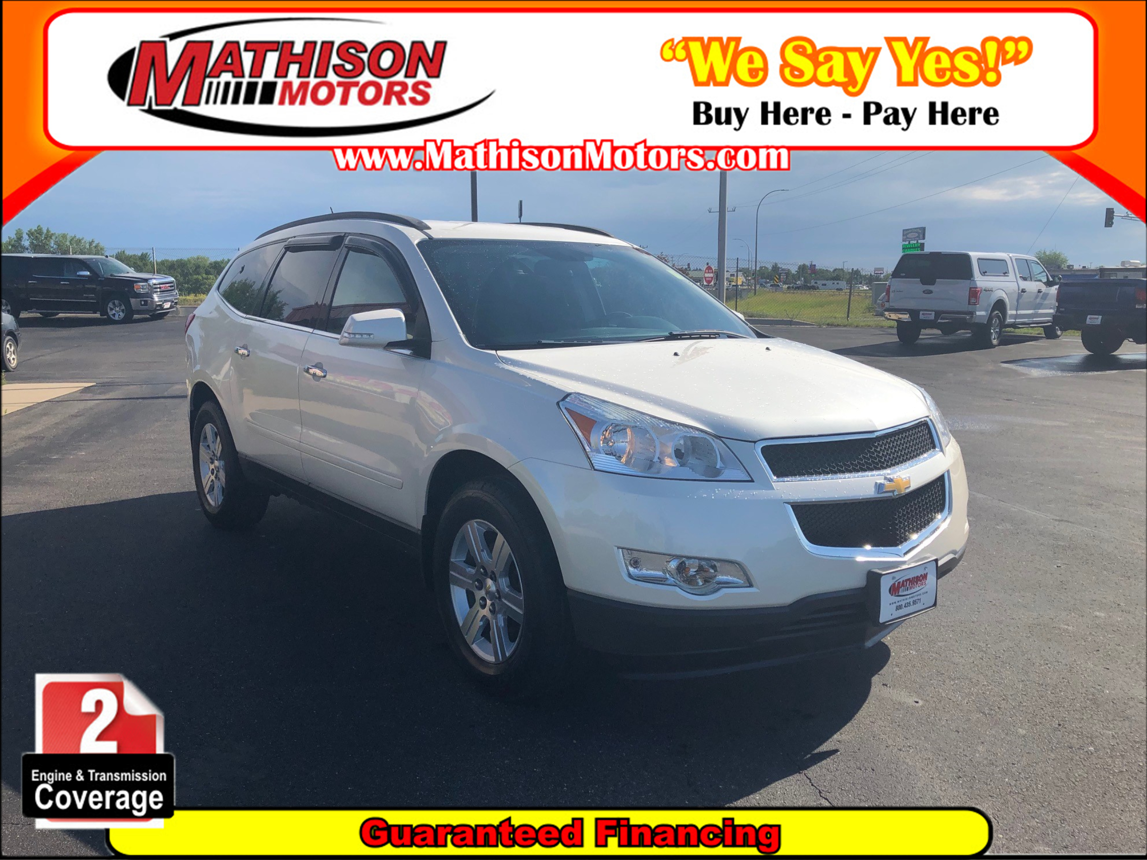 JP Motors Inc DBA Mathison Motors - Used vehicle - SUV CHEVROLET TRAVERSE 2012