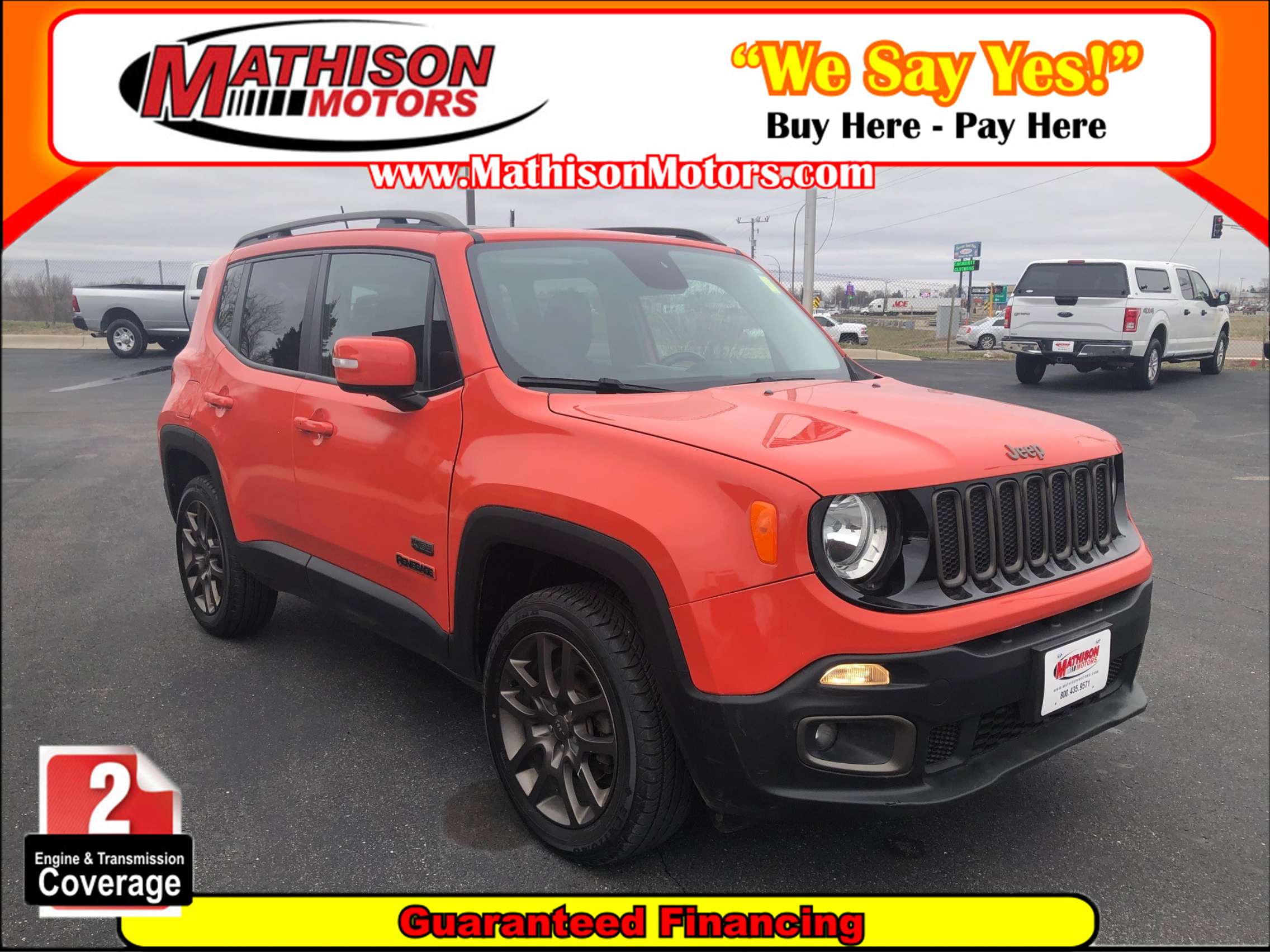 JP Motors Inc DBA Mathison Motors - Used vehicle - SUV JEEP RENEGADE 2016