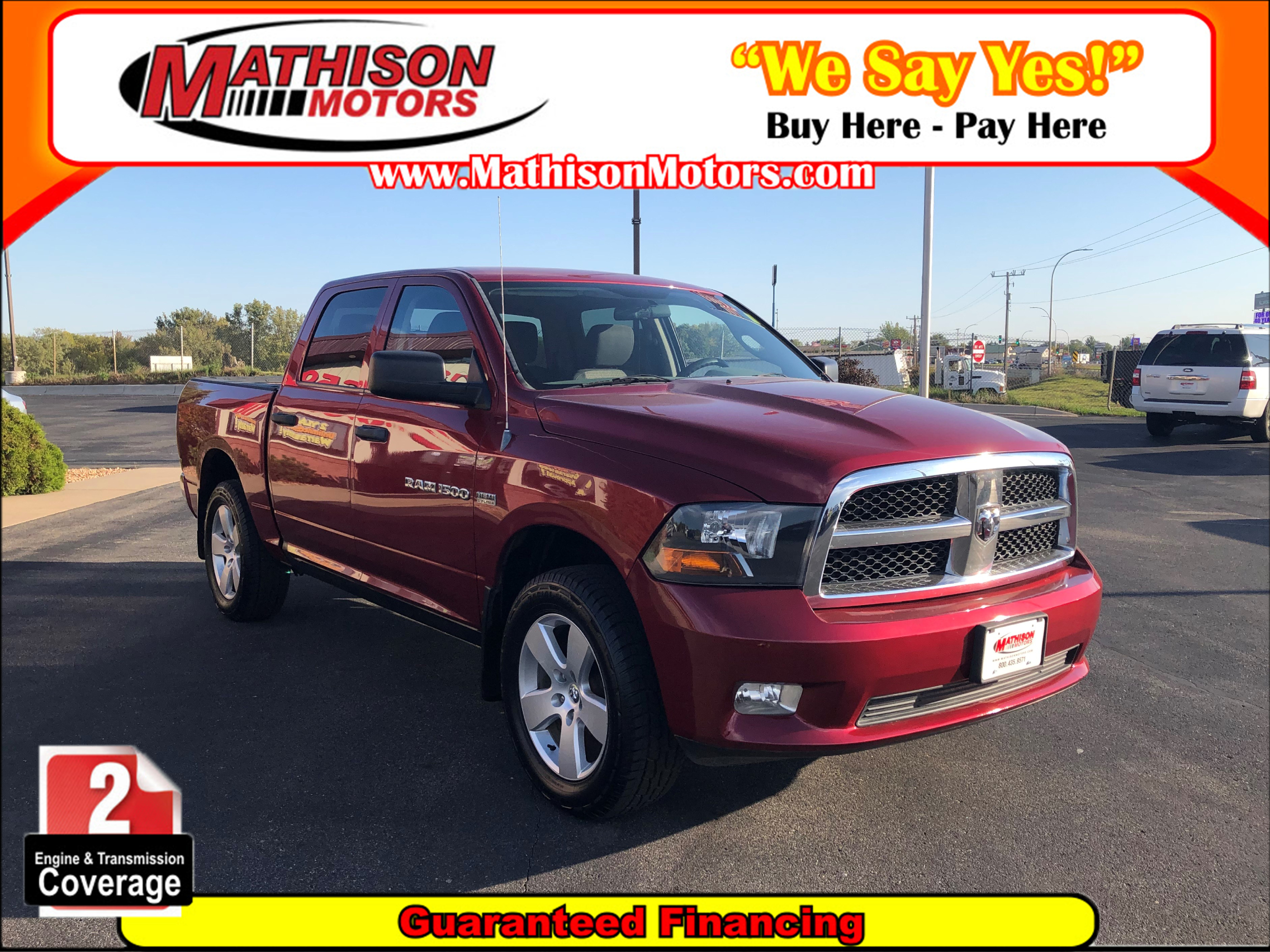 JP Motors Inc DBA Mathison Motors - Used vehicle - Truck RAM 1500 2012