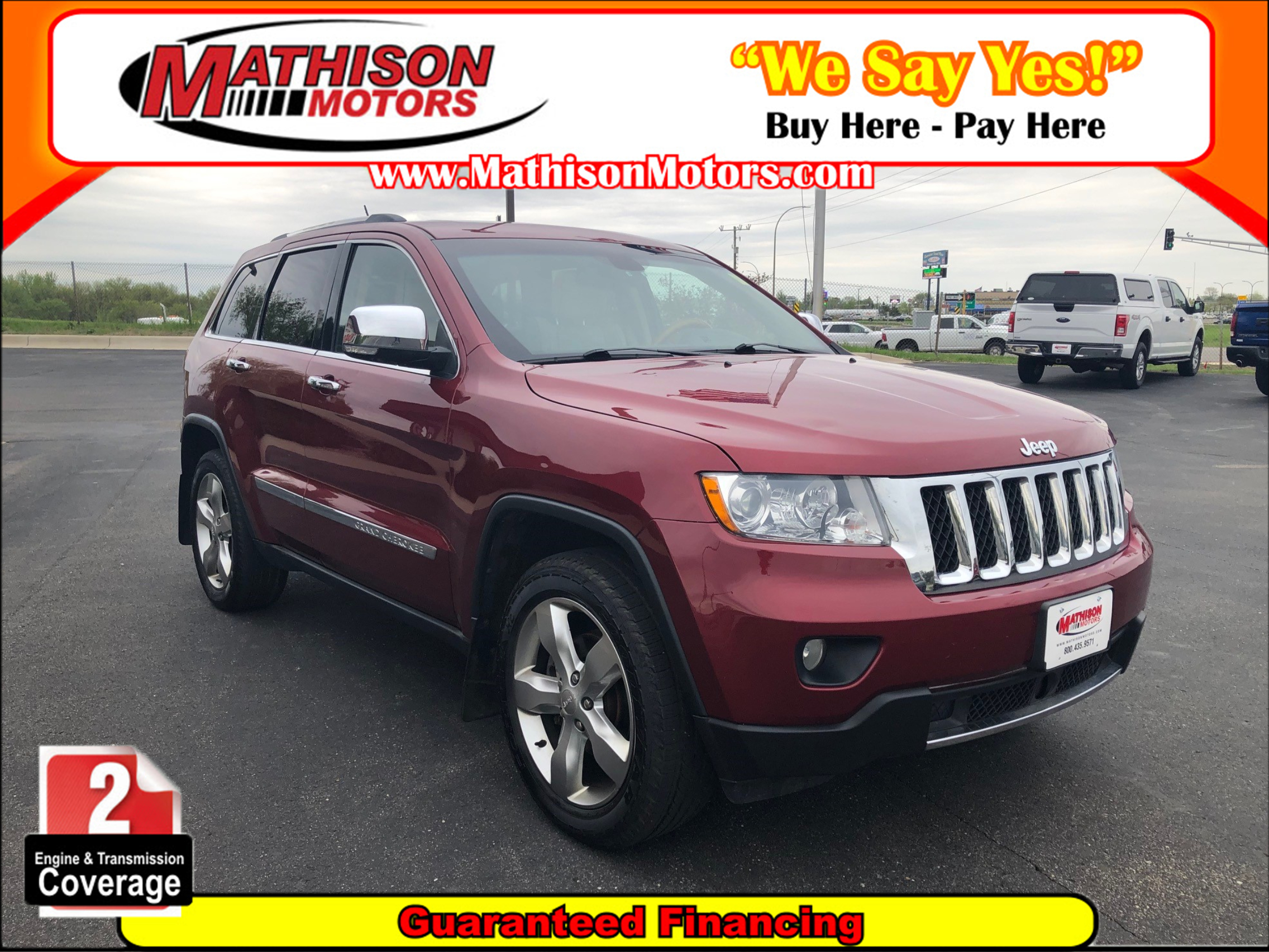 JP Motors Inc DBA Mathison Motors - Used vehicle - SUV JEEP GRAND CHEROKEE 2012