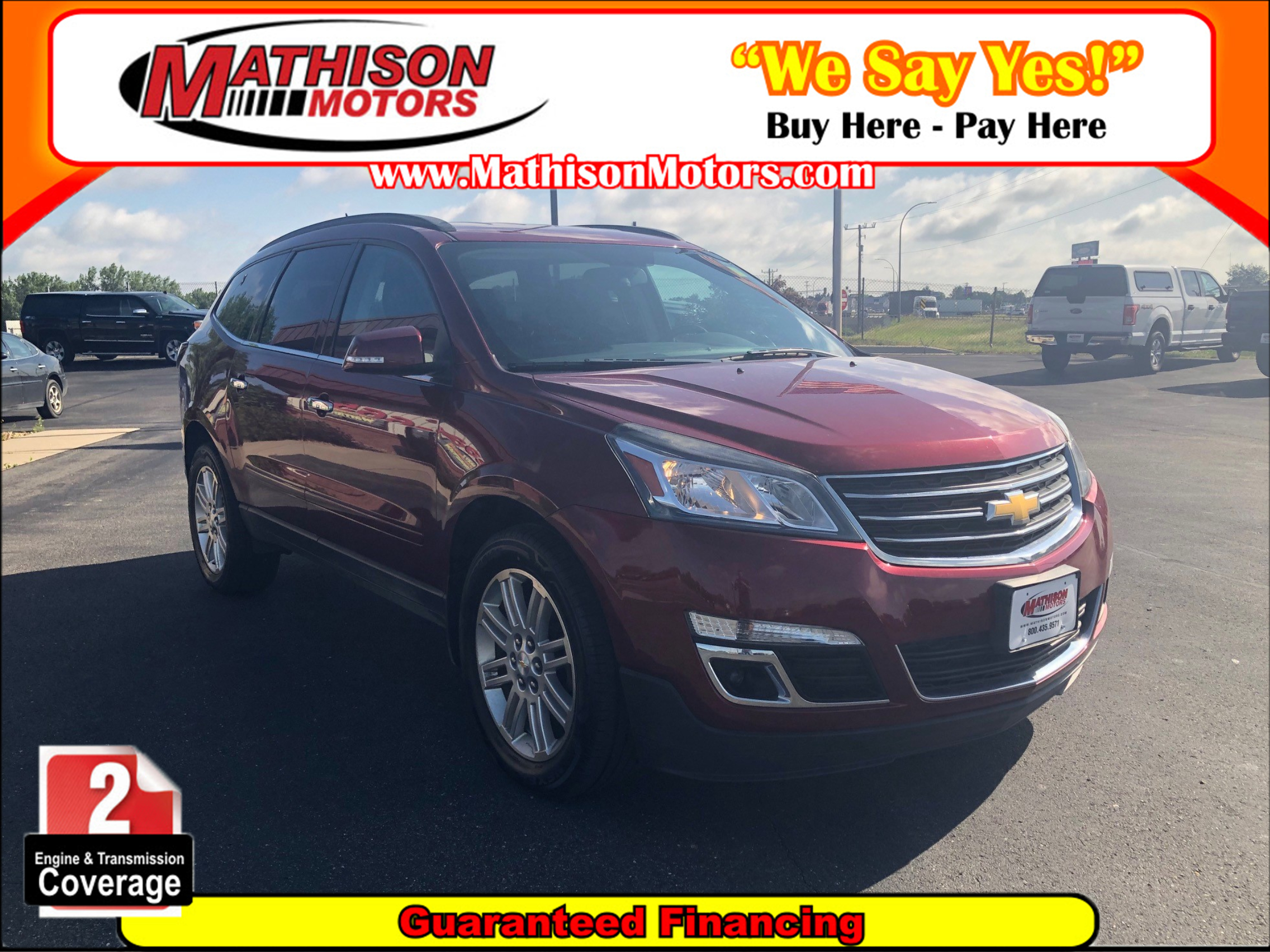 JP Motors Inc DBA Mathison Motors - Used vehicle - SUV CHEVROLET TRAVERSE 2015