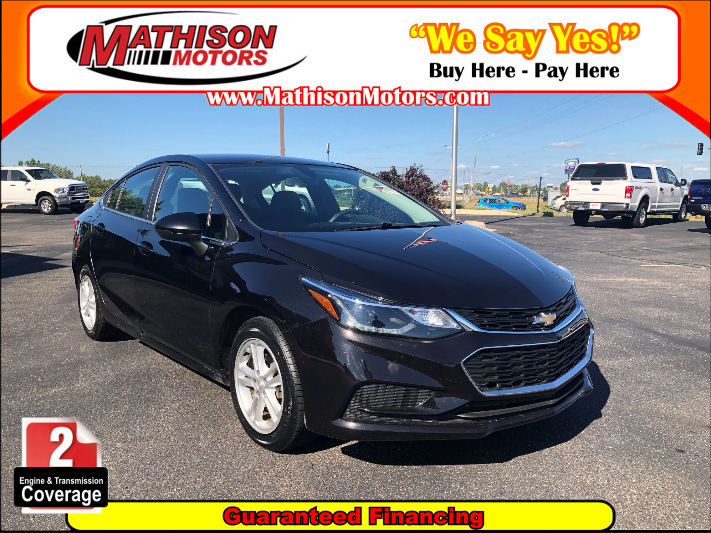 JP Motors Inc DBA Mathison Motors - Used vehicle - Sedan CHEVROLET CRUZE 2018