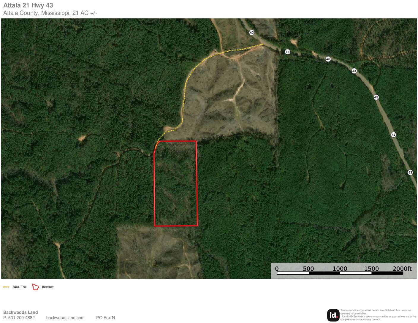 Attala 21 Hwy 43 Mapset