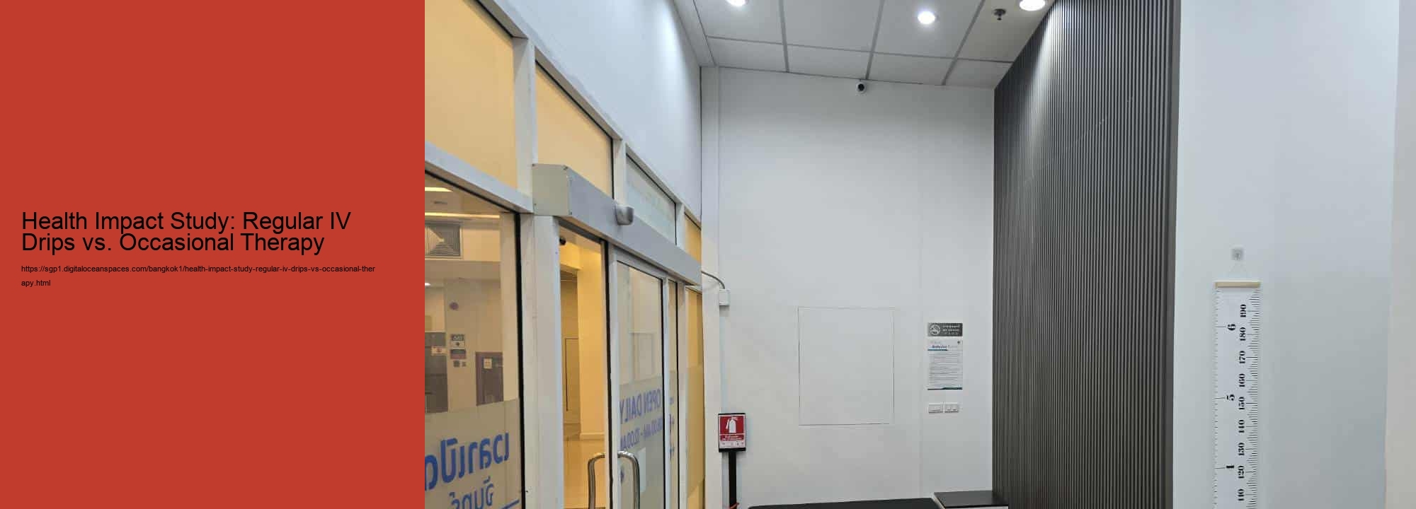 Health Impact Study: Regular IV Drips vs. Occasional Therapy