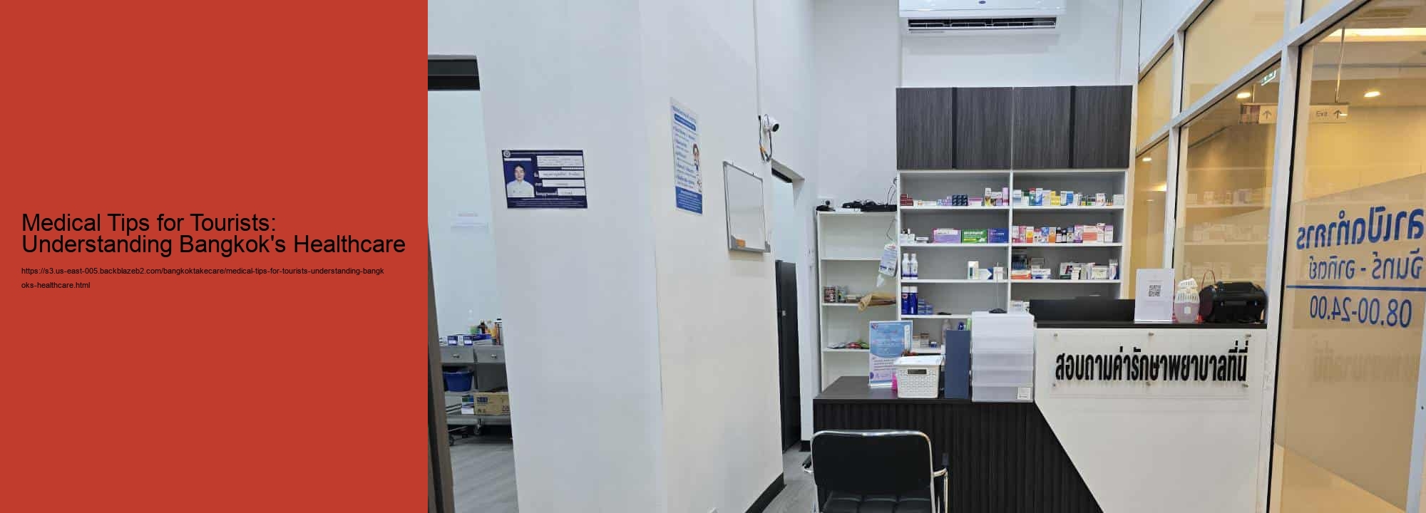 Medical Tips for Tourists: Understanding Bangkok's Healthcare