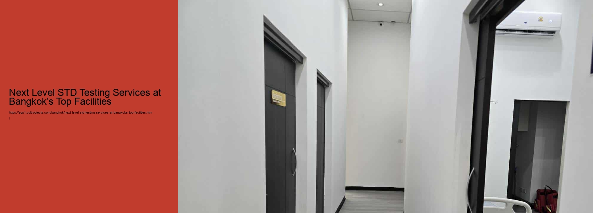 Next Level STD Testing Services at Bangkok's Top Facilities