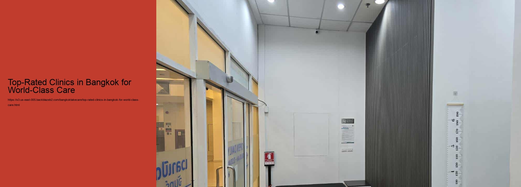 Top-Rated Clinics in Bangkok for World-Class Care