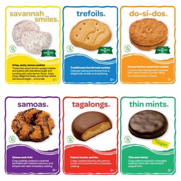 Girl Scout Cookies — 6 boxes! CBR Online Auction 2018