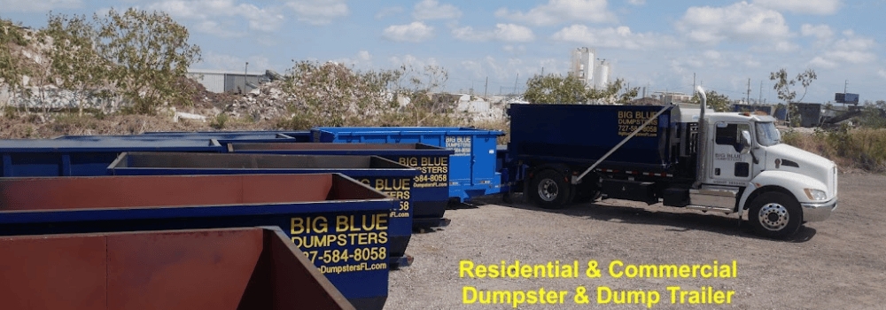 Big Blue Dumpsters - Dumpster Rental Service in Tampa Bay Area