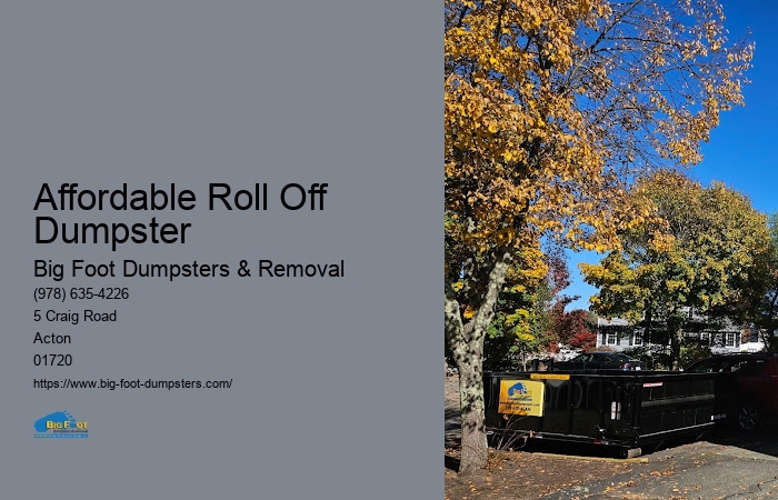 roll off dumpster rental prices