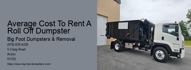 average dumpster rental cost