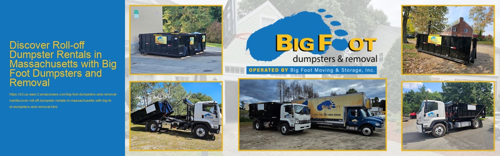 Discover Roll-off Dumpster Rentals in Massachusetts with Big Foot Dumpsters and Removal