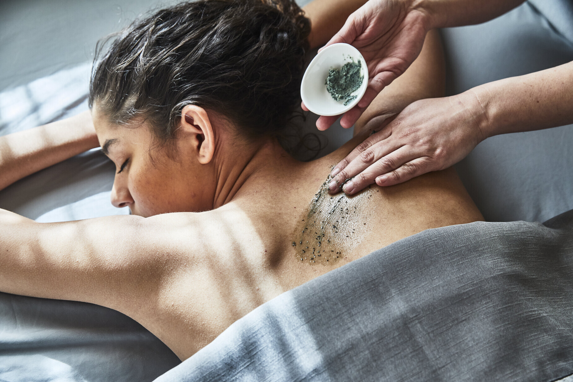 Woman Receiving a Spa Treatment