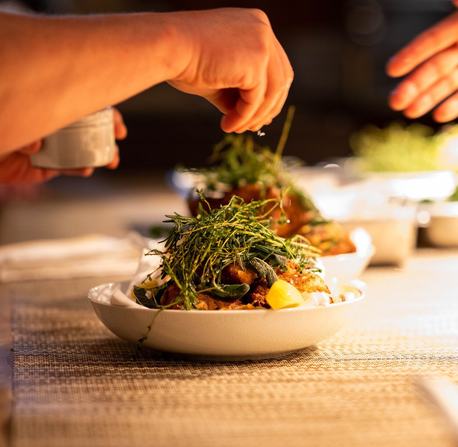 Chef Plating a Dish