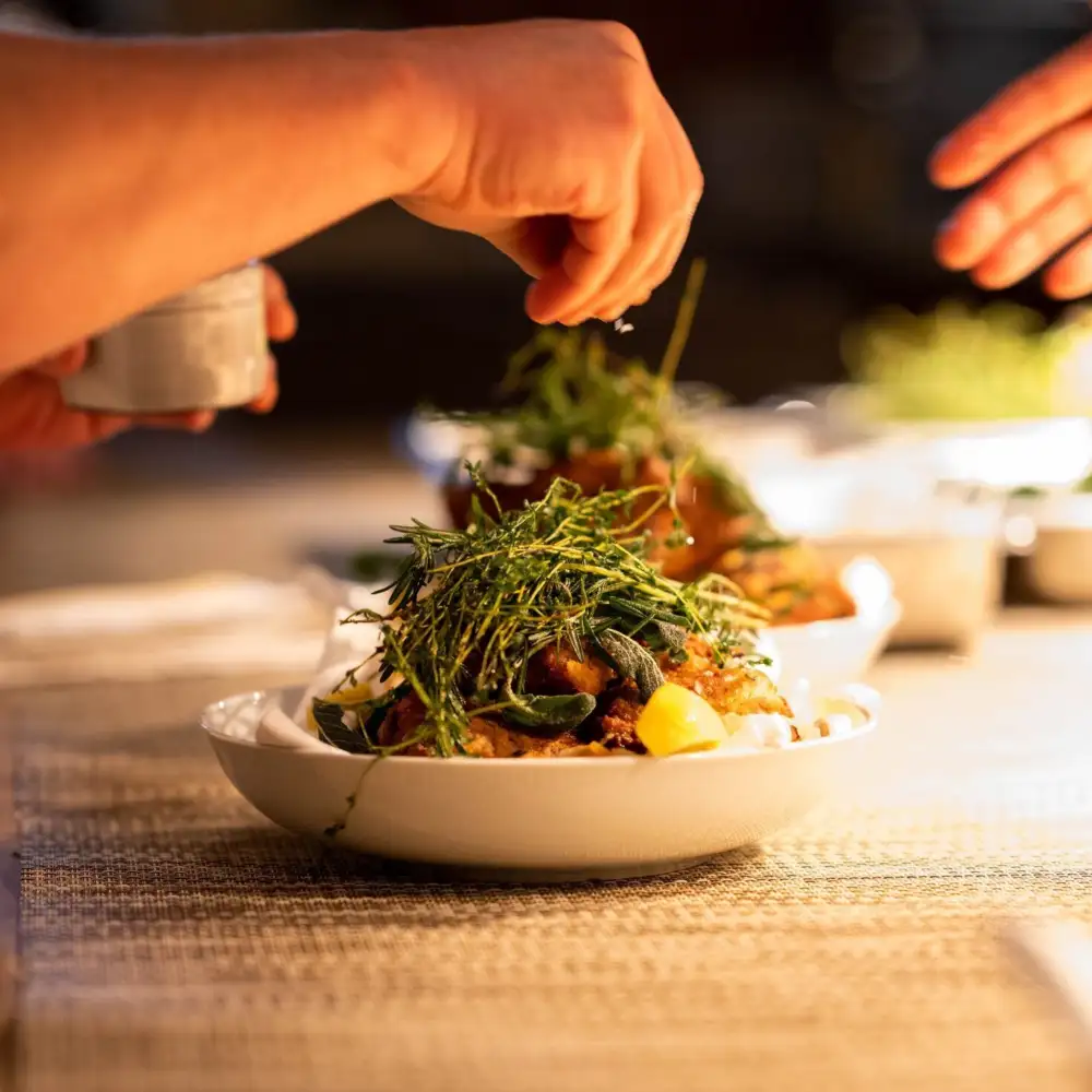 Chef Plating a Dish