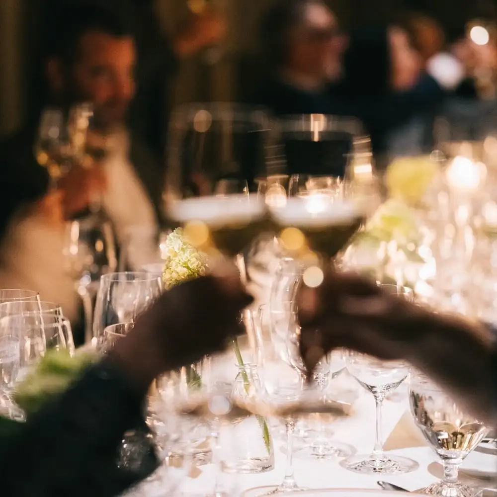 Blurry Wine Toast