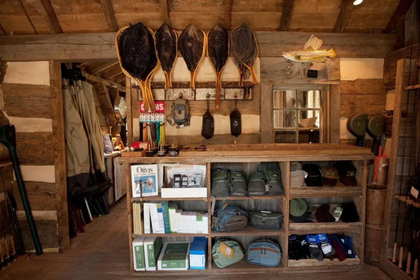Fly Fishing Equipment in Shed