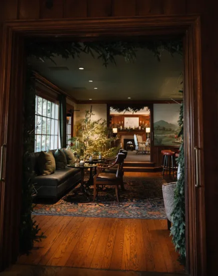 The Mainhouse with Christmas Decorations