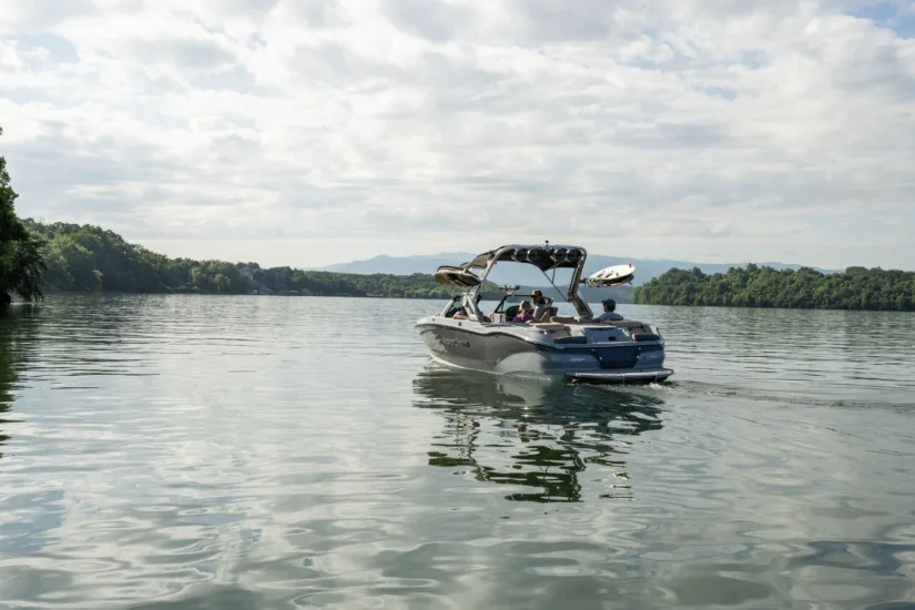 MasterCraft Boat Sitting on Lake