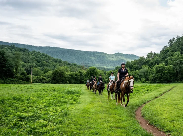 Guests Riding Horseback