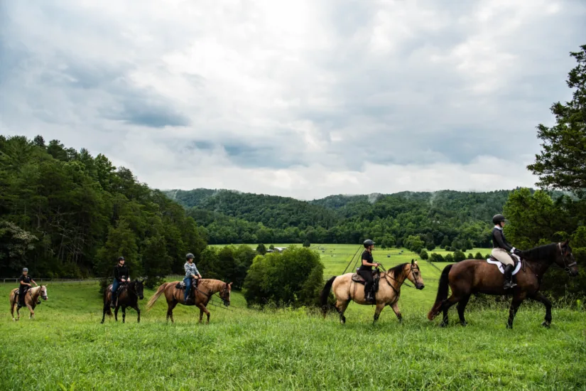 Guests Riding Horseback