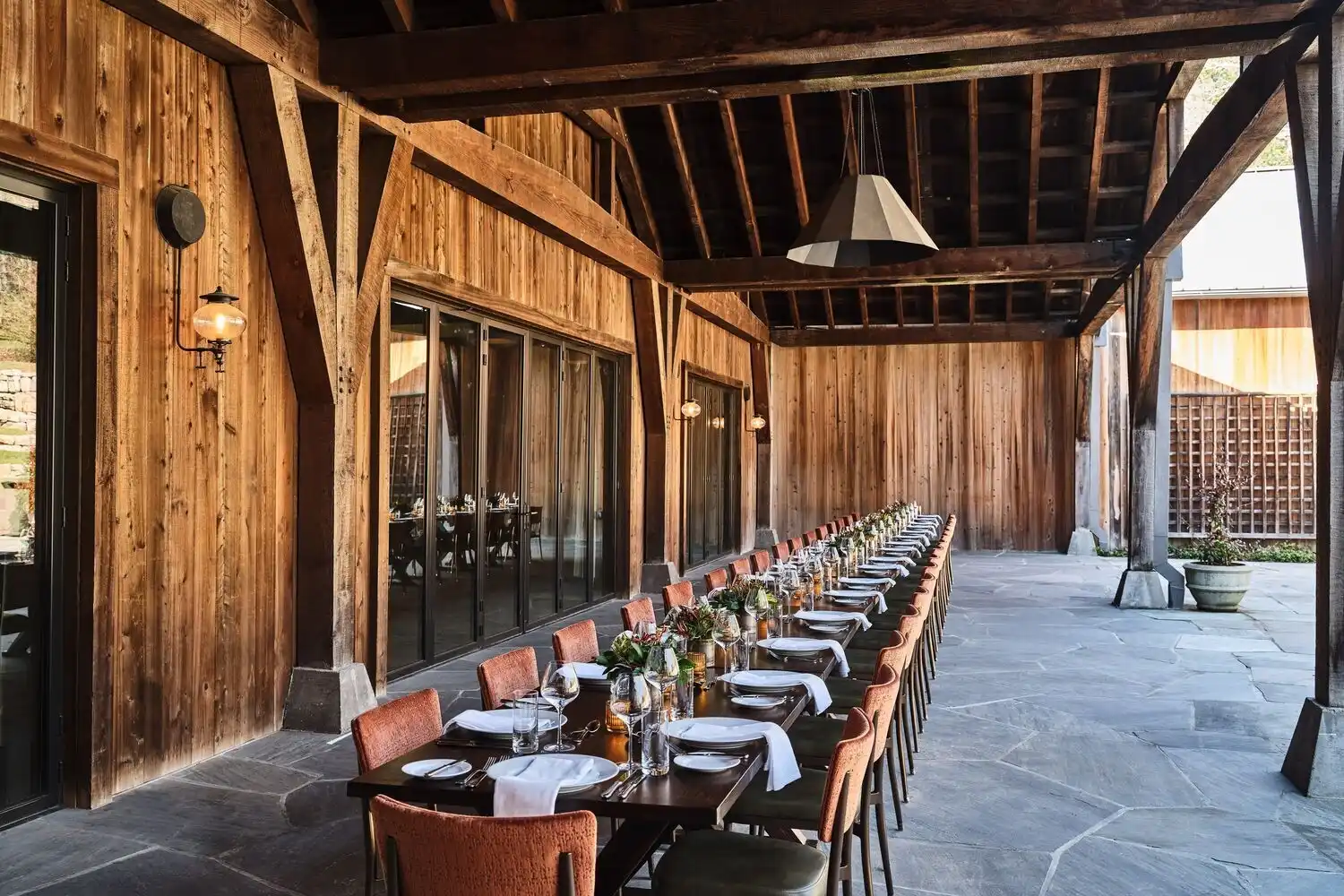 Dining Set-Up under Covered Amphitheater