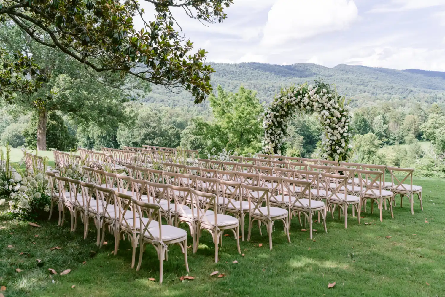 Main House Lawn Wedding Ceremony