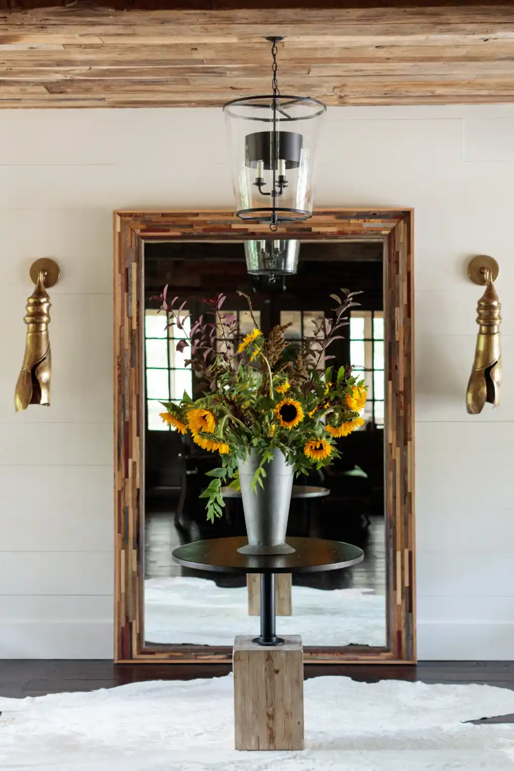 Floral Arrangement in Entryway