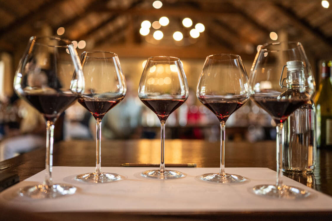 Wine Tasting Setup