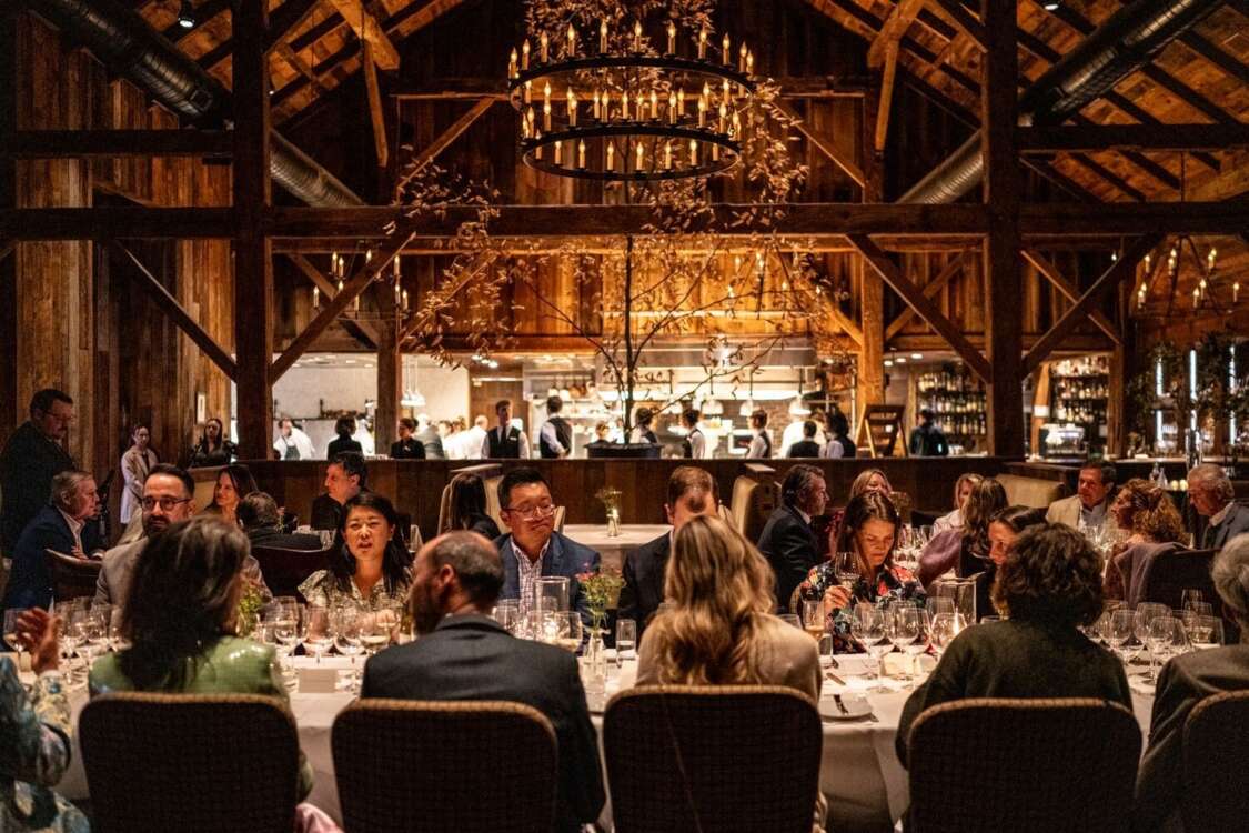 Guests Enjoying Dinner Service