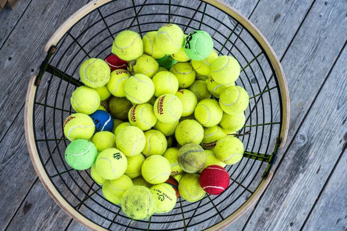 Basket of Tennis Balls