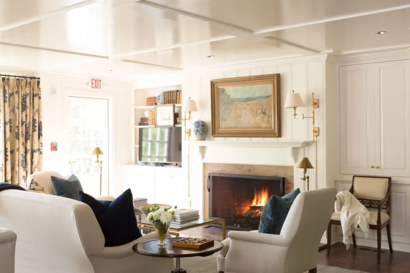 Estate Room Lounge Area Fireplace