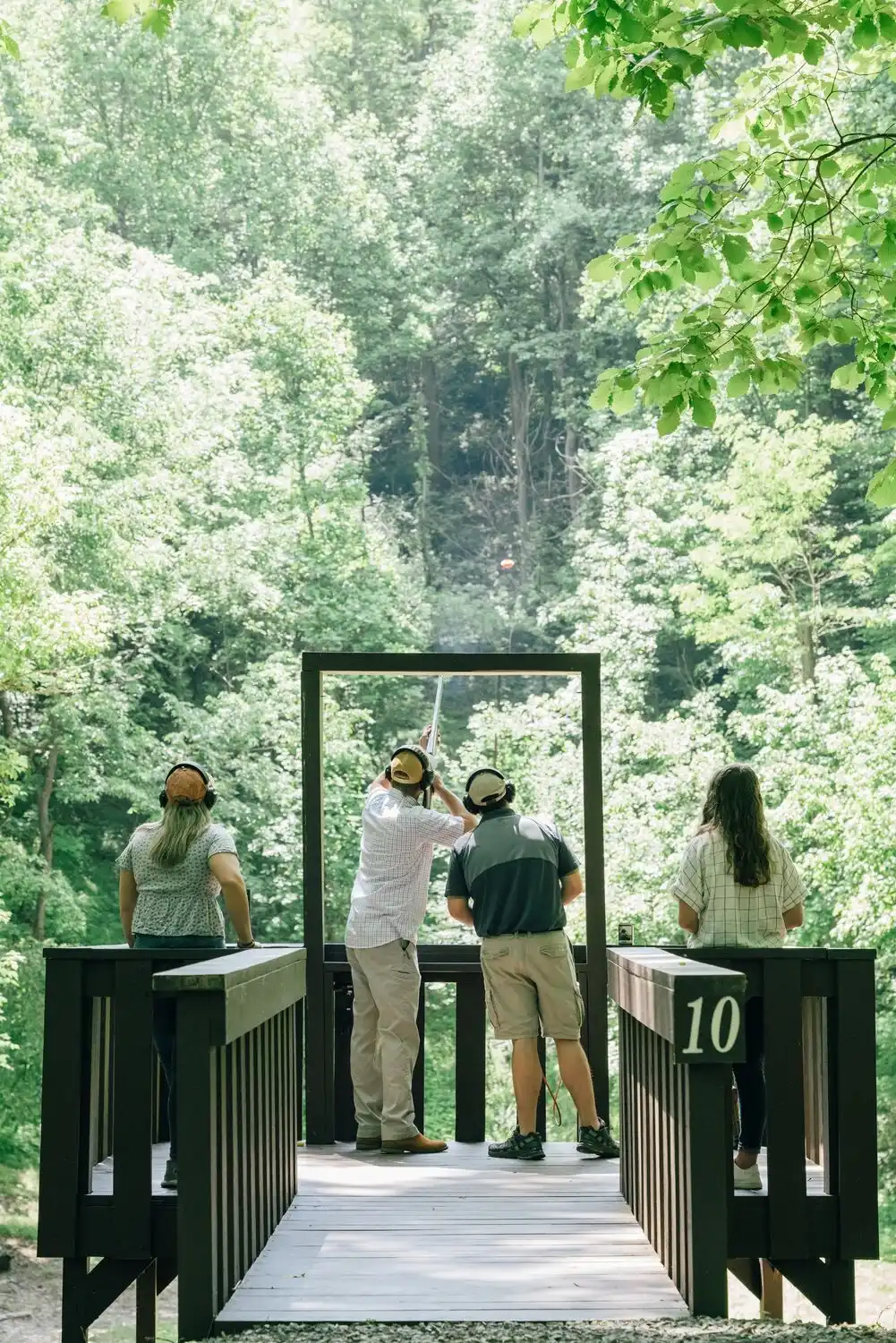 Guests Doing Clay Shooting