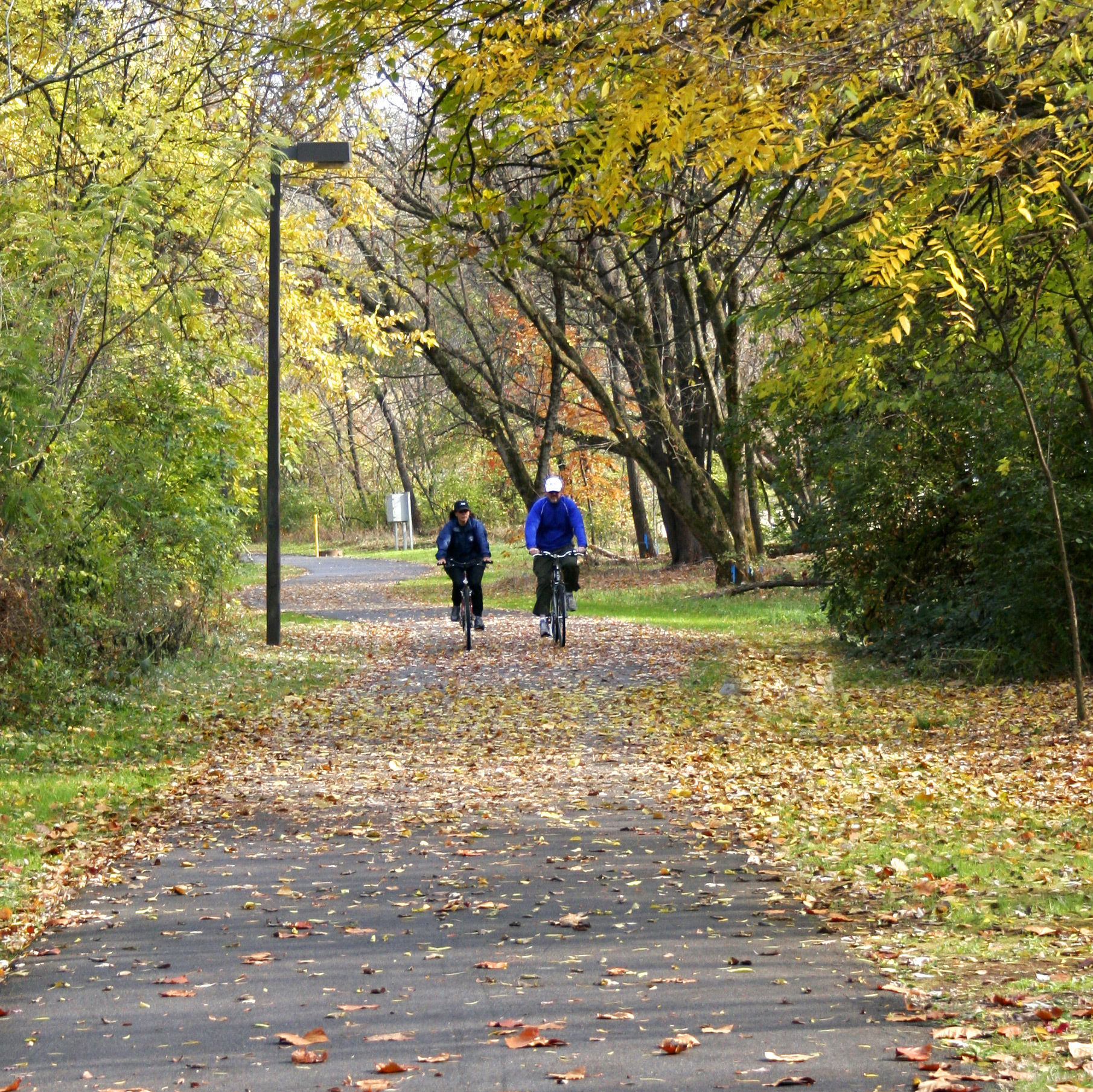 Public parks with Playgrounds, trails and sports fields