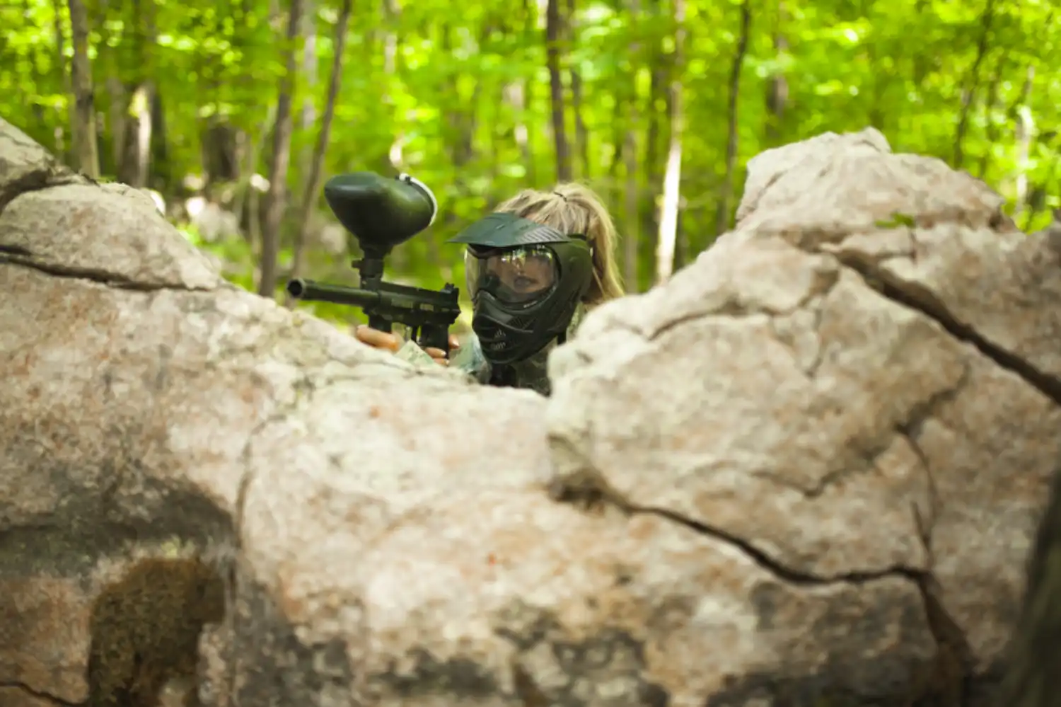 Guest Playing Paint Ball