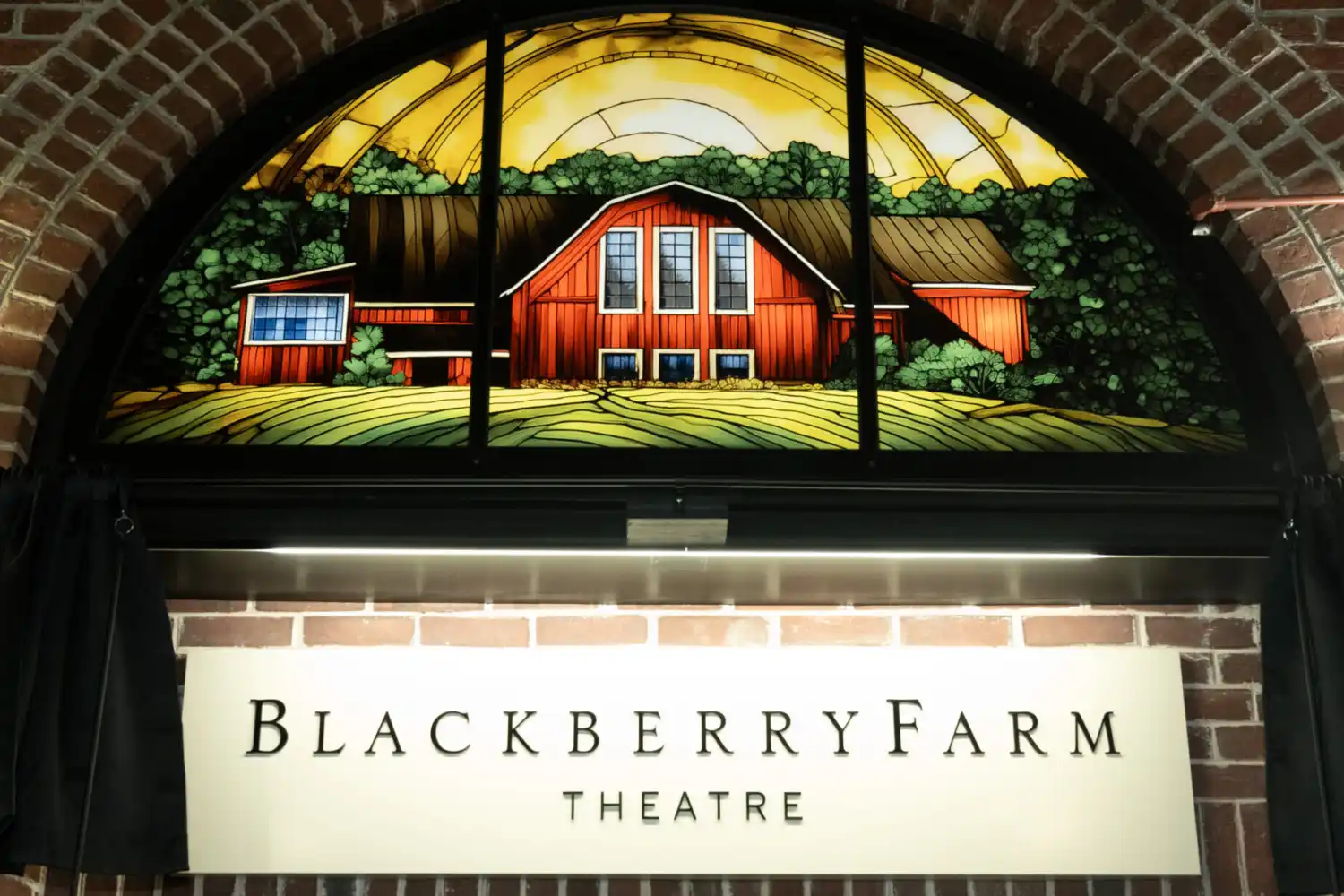 Stained Glass of The Barn at The Blackberry Theatre