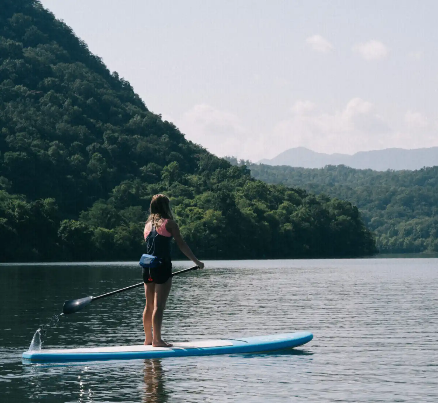 Girl Paddle Boarding
