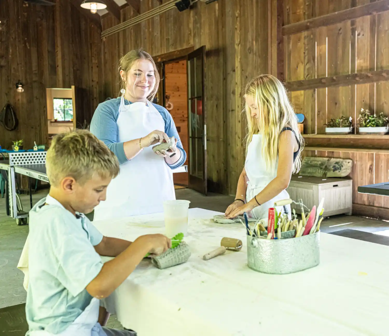 Kids Making an Art Craft