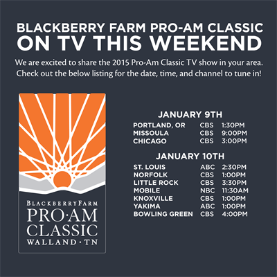 Blackberry Farm Pro-Am Classic Airing