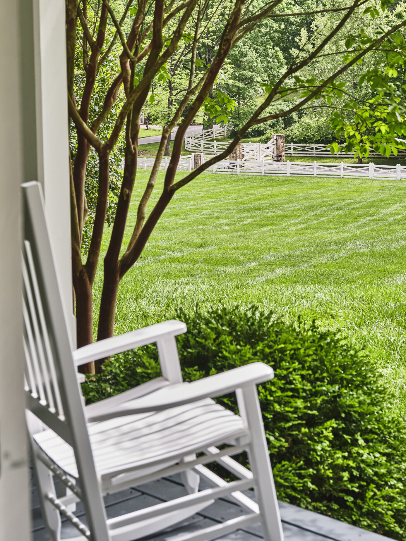 White Rocking Chair