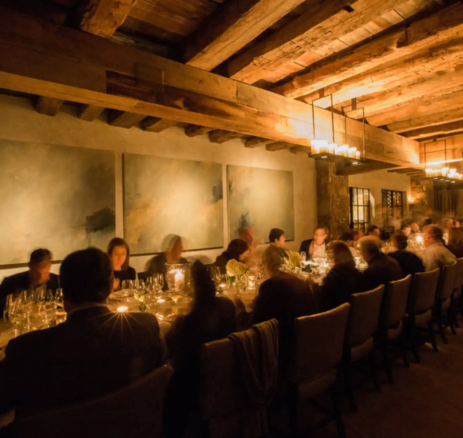 Group Dining in the Wine Cellar