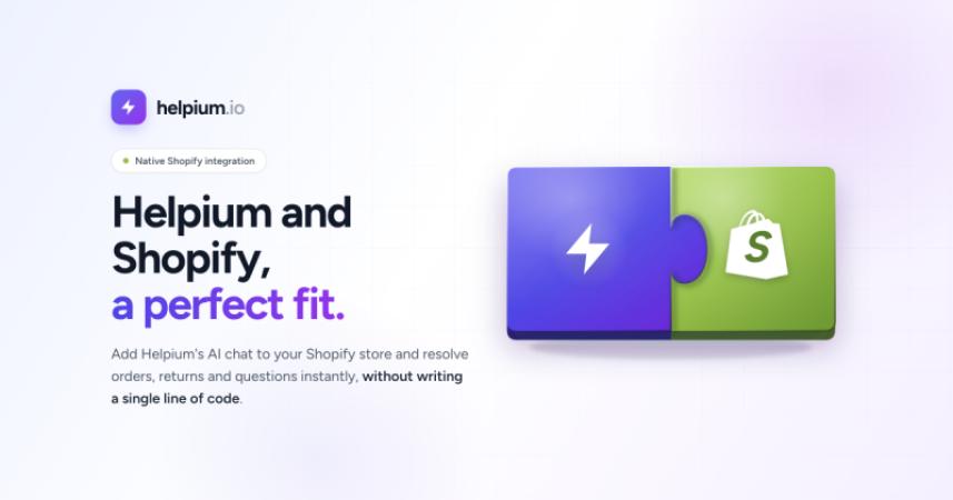 3 Free Months of Helpium for the First 10 Shopify Stores