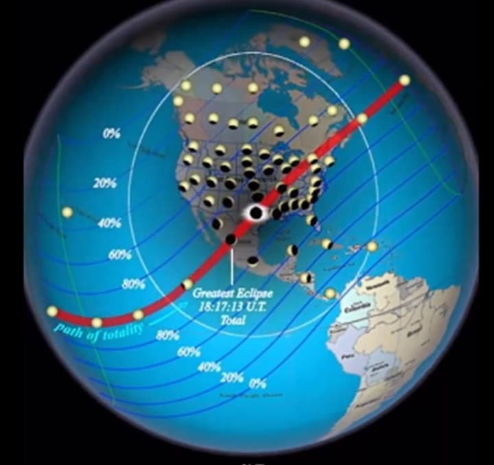 Où voir l'éclipse solaire en Floride ce lundi ? Mais le meilleur endroit pour la voir sera  à Compton au Québec